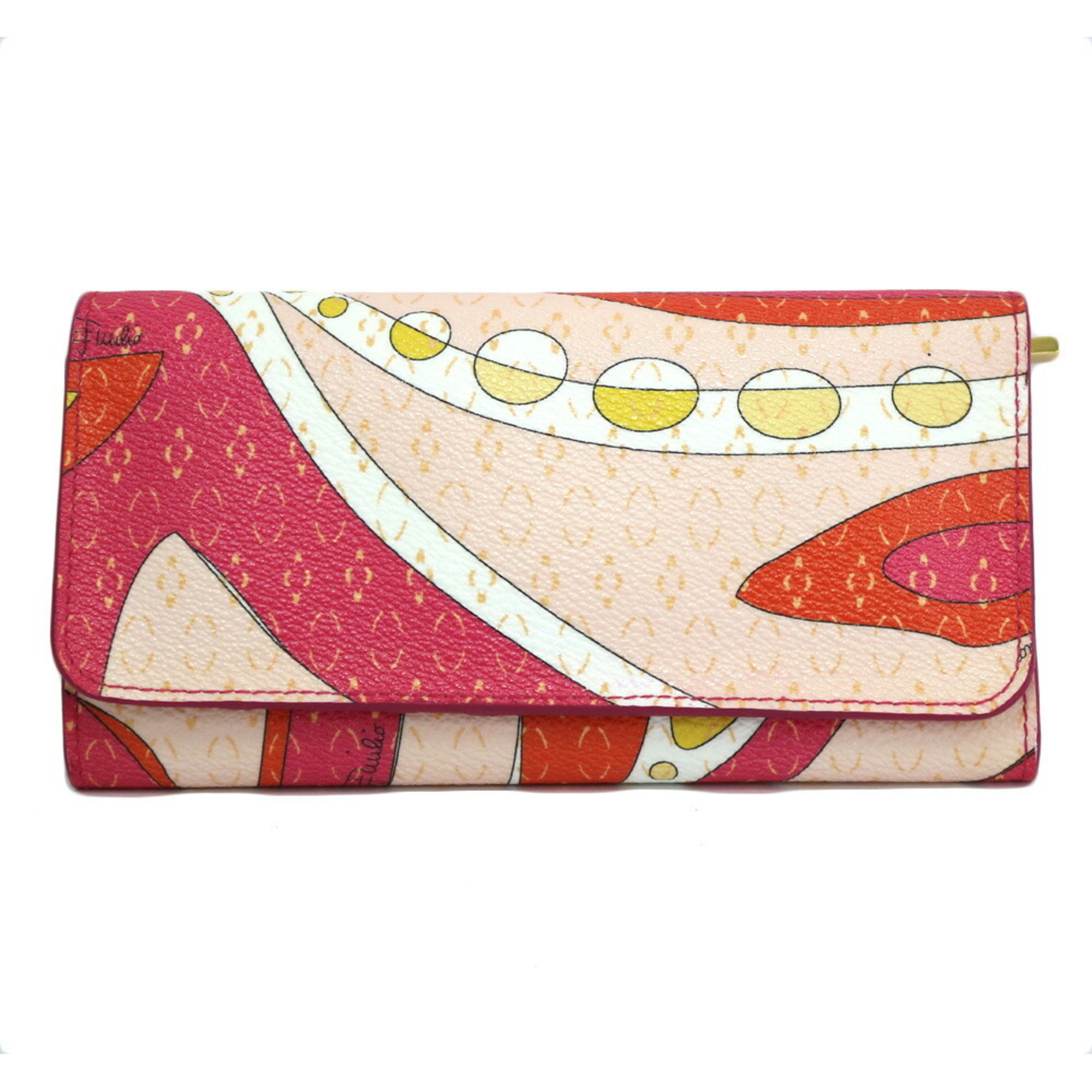 Emilio Pucci Purse Pattern Pink Multicolor Ladies